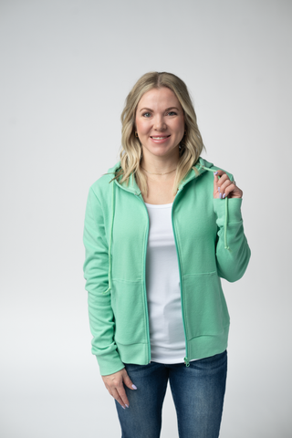 Aqua Full Zip Hoodie