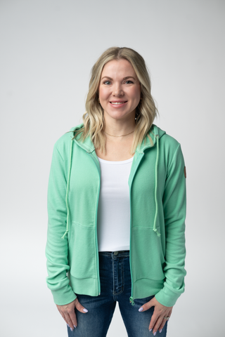 Aqua Full Zip Hoodie