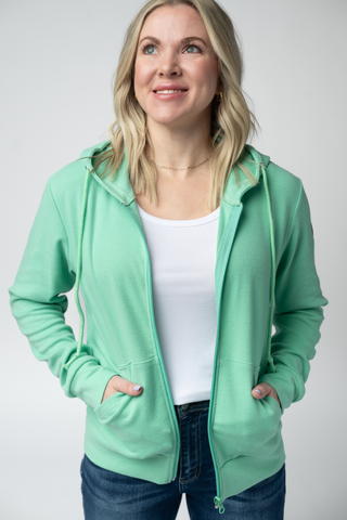 Aqua Full Zip Hoodie