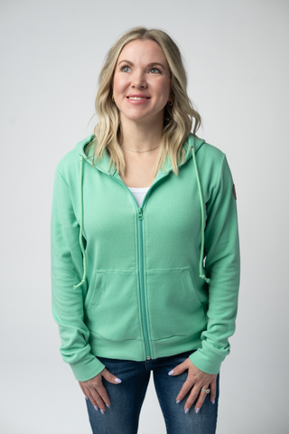 Aqua Full Zip Hoodie