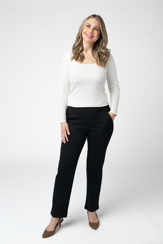 Black Luxe Ankle Pants