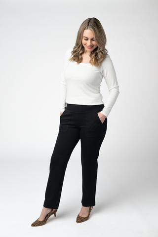 Black Luxe Ankle Pants