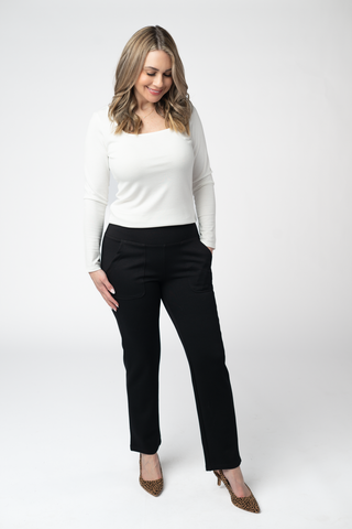 Black Luxe Ankle Pants