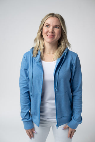 Blue Full Zip Hoodie