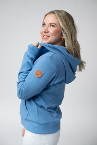 Blue Full Zip Hoodie