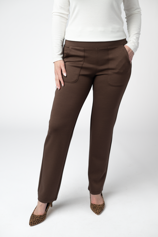Brown Luxe Ankle Pants