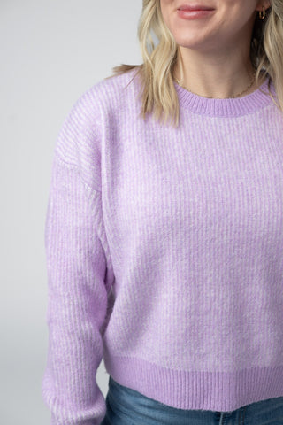Lavender Cozy Crew Sweater