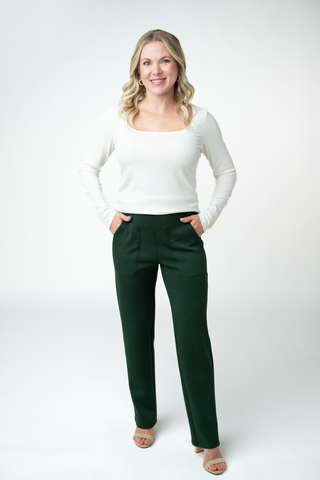 Evergreen Luxe Ankle Pants