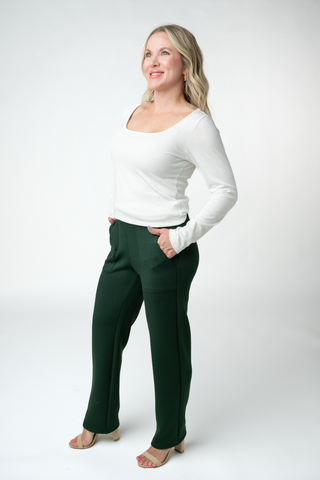 Evergreen Luxe Ankle Pants