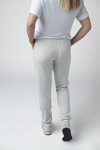 Light Grey Ribbed Joggers