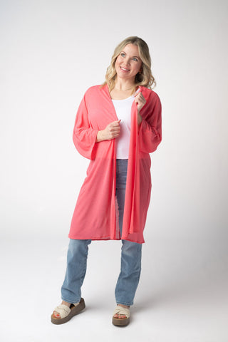 Sun Kissed Coral Kimono