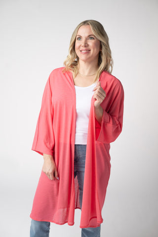 Sun Kissed Coral Kimono