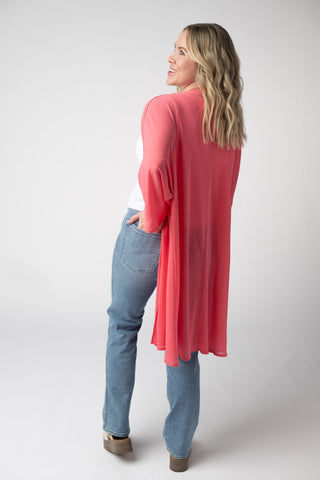 Sun Kissed Coral Kimono