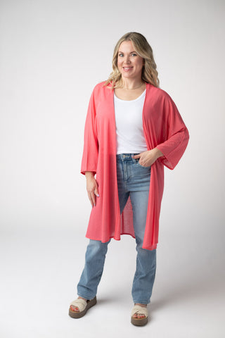 Sun Kissed Coral Kimono