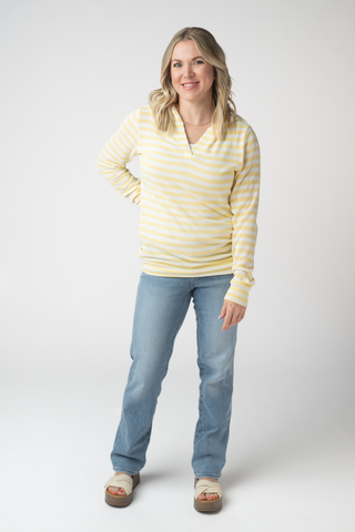 Lemon Striped Hoodie