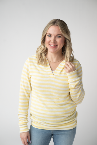 Lemon Striped Hoodie