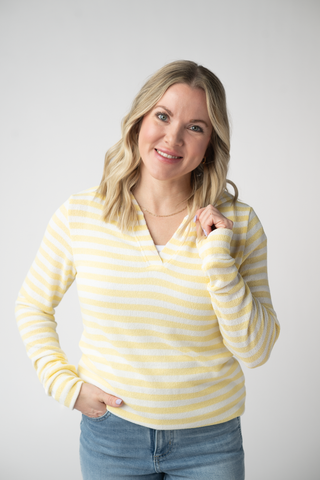 Lemon Striped Hoodie