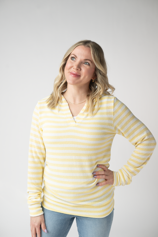Lemon Striped Hoodie
