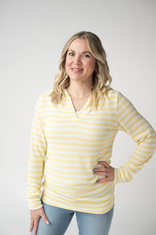 Lemon Striped Hoodie