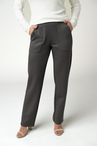 Charcoal Luxe Ankle Pants