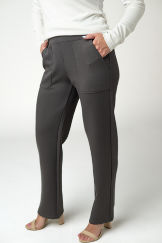 Charcoal Luxe Ankle Pants