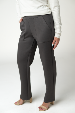 Charcoal Luxe Ankle Pants