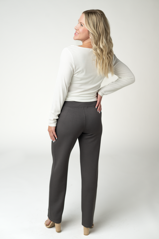 Charcoal Luxe Ankle Pants