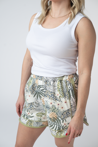 Palm & Pineapple Leaf Shorts