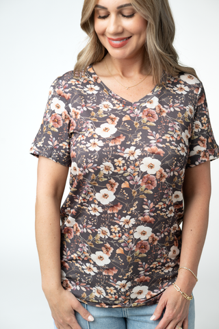 Blushwood Floral Relaxed Fit V-Neck