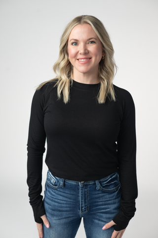 Black Long Sleeve Top w/ Thumbholes