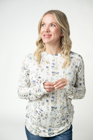 Olive Meadows Long Sleeve Top w/ Thumbholes
