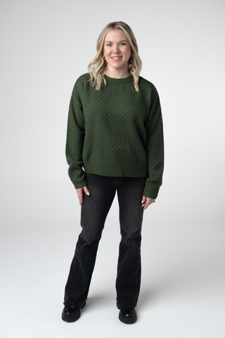 The Gia Sweater in Olive