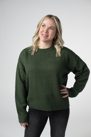 The Gia Sweater in Olive