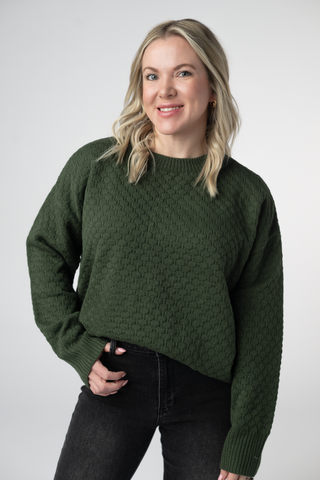 The Gia Sweater in Olive