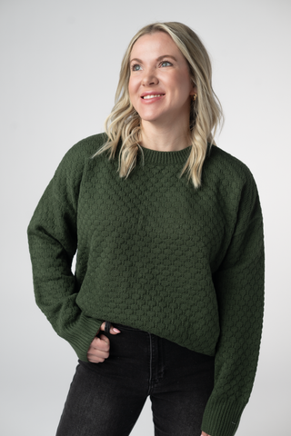 The Gia Sweater in Olive