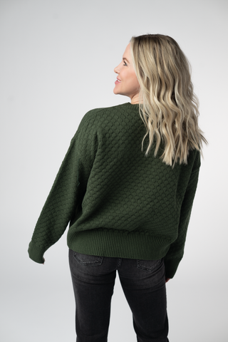 The Gia Sweater in Olive