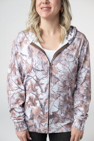 Woodsy Camo Full Zip Hoodie