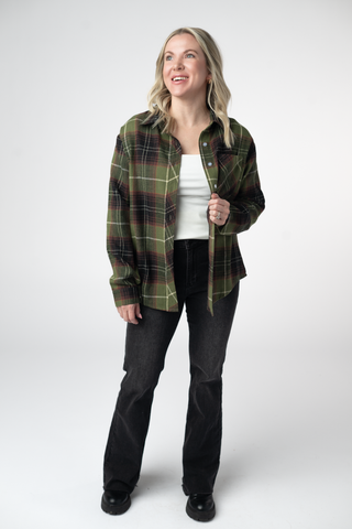Olive & Brown Flannel