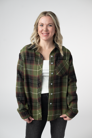 Olive & Brown Flannel
