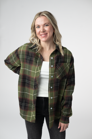 Olive & Brown Flannel