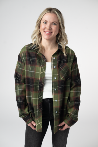 Olive & Brown Flannel