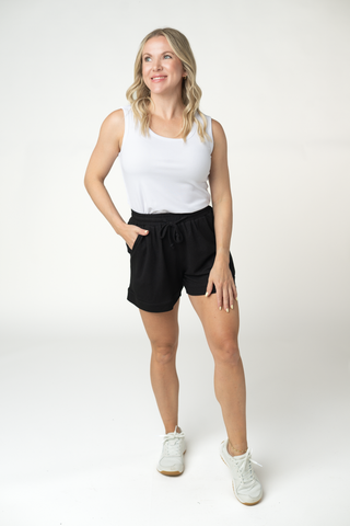 Black Waffle Shorts