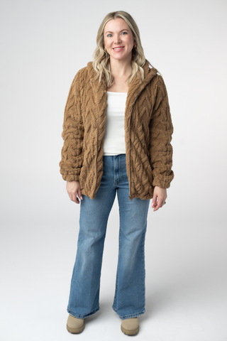 Maple Full Zip Sherpa Hoodie