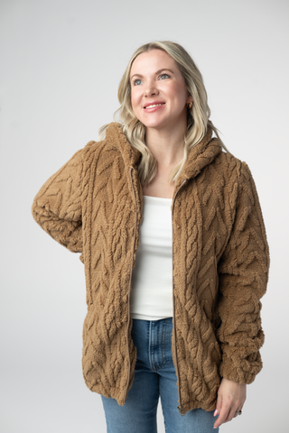 Maple Full Zip Sherpa Hoodie
