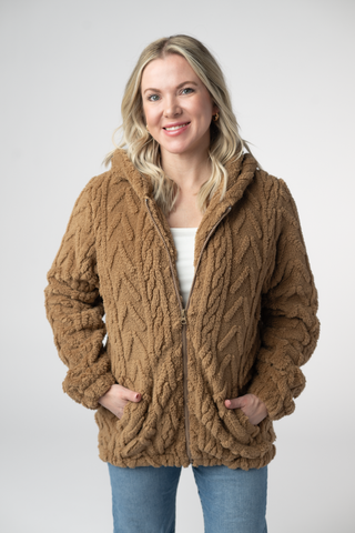 Maple Full Zip Sherpa Hoodie
