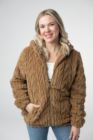 Maple Full Zip Sherpa Hoodie