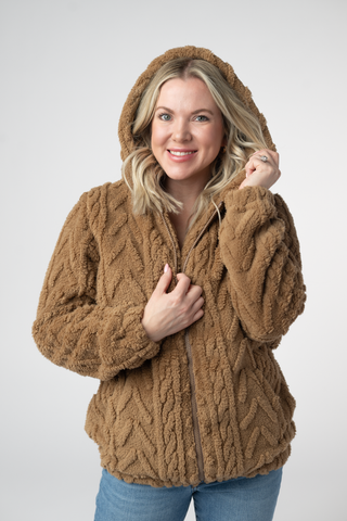 Maple Full Zip Sherpa Hoodie