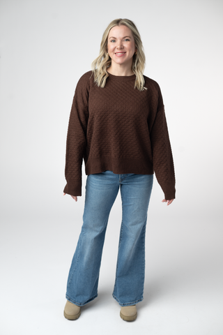 The Gia Sweater in Brown
