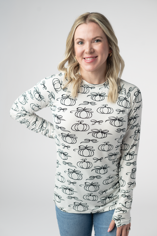 Classic Pumpkins Long Sleeve Top w/ Thumbholes