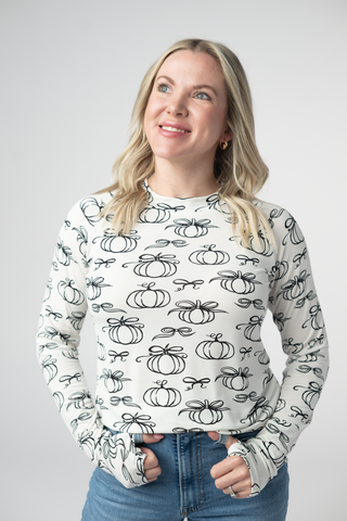 Classic Pumpkins Long Sleeve Top w/ Thumbholes